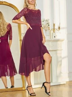 Women's Party Dress Lace Dress Cocktail Dress Midi Dress Pink Navy Blue Fuchsia 3/4 Length Sleeve Pure Color Lace Spring Fall Winter Off Shoulder Fashion Winter Dress Wedding Guest Vacation 2023 S M 15 Women's Party Dress Lace Dress Cocktail Dress Midi Dress Pink Navy Blue Fuchsia 3/4 Length Sleeve Pure Color Lace Spring Fall Winter Off Shoulder Fashion Winter Dress Wedding Guest Vacation 2023 S M -LIGHTINTHEBOX Shop nsxdwq1692179133787