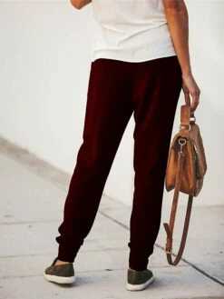 Women's Cargo Pants Sweatpants Chinos Full Length Cotton Blend Pocket Micro-elastic High Waist Fashion Streetwear Street Daily Black Wine S M Fall & Winter 24 Women's Cargo Pants Sweatpants Chinos Full Length Cotton Blend Pocket Micro-elastic High Waist Fashion Streetwear Street Daily Black Wine S M Fall & Winter -LIGHTINTHEBOX Shop ntaxrh1692602737916