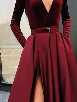 Women‘s Party Dress Velvet Dress Red Long Dress Maxi Dress Wine Long Sleeve Pure Color Ruched Pleated Split Winter Fall V Neck Party Hot Elegant Fall Dress Slim 2023 S M L XL Winter Dress 13 Women‘s Party Dress Velvet Dress Red Long Dress Maxi Dress Wine Long Sleeve Pure Color Ruched Pleated Split Winter Fall V Neck Party Hot Elegant Fall Dress Slim 2023 S M L XL Winter Dress -LIGHTINTHEBOX Shop nwplhd1643015984806