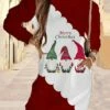 Women‘s Christmas Hoodie Dress Winter DressShort Mini Dress Blue Red Long Sleeve Letter Snowflake Pocket Print Fall Winter Hooded Vacation Casual 2022 S M L XL XXL 3XL -LIGHTINTHEBOX Shop nxuktw1663662133537