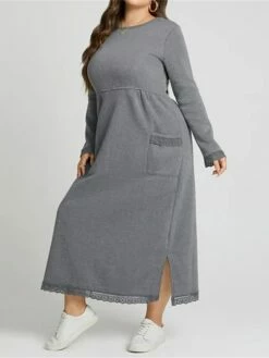Women's Casual Dress Sweatshirt Dress Winter Dress Long Dress Maxi Dress Ruched Pocket Outdoor Daily Going Out Fashion Streetwear Crew Neck Long Sleeve 2023 Loose Fit Black Wine Purple Color S M L XL 21 Women's Casual Dress Sweatshirt Dress Winter Dress Long Dress Maxi Dress Ruched Pocket Outdoor Daily Going Out Fashion Streetwear Crew Neck Long Sleeve 2023 Loose Fit Black Wine Purple Color S M L XL -LIGHTINTHEBOX Shop obunha1693813471306