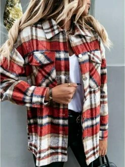 Women's Blouse Shacket Pink Red Blue Plaid Button Pocket Print Long Sleeve Casual Fashion Shirt Collar Regular Fit Spring &Fall 19 Women's Blouse Shacket Pink Red Blue Plaid Button Pocket Print Long Sleeve Casual Fashion Shirt Collar Regular Fit Spring &Fall -LIGHTINTHEBOX Shop ocnvvq1694777499110