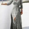 Women's Casual Dress Print Dress Stripe Lace Up Button Shirt Collar Long Dress Maxi Dress Active Fashion Outdoor Work 3/4 Length Sleeve Loose Fit Black Blue Summer Spring S M L XL XXL 1 Women's Casual Dress Print Dress Stripe Lace Up Button Shirt Collar Long Dress Maxi Dress Active Fashion Outdoor Work 3/4 Length Sleeve Loose Fit Black Blue Summer Spring S M L XL XXL -LIGHTINTHEBOX Shop oddnzz1692614004049