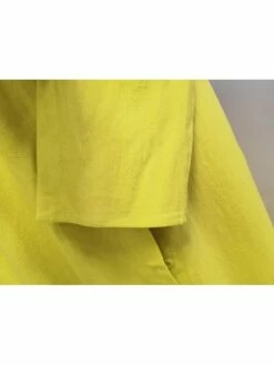 Women's Casual Dress Cotton Linen Dress Maxi Long Dress Cotton Blend Fashion Classic Outdoor Daily Vacation V Neck Button Pocket 3/4 Length Sleeve Summer Spring Fall 2023 Loose Fit Yellow Blue Purple -LIGHTINTHEBOX Shop odeuir1693302937711