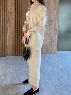 Women's Two Piece Dress Set Casual Dress Skirt Set Outdoor Daily Fashion Streetwear Button Pocket Long Dress Maxi Dress Shirt Collar Long Sleeve Plain Loose Fit Brown Green Beige Fall Winter S M L XL 19 Women's Two Piece Dress Set Casual Dress Skirt Set Outdoor Daily Fashion Streetwear Button Pocket Long Dress Maxi Dress Shirt Collar Long Sleeve Plain Loose Fit Brown Green Beige Fall Winter S M L XL -LIGHTINTHEBOX Shop ohjpix1693534952235