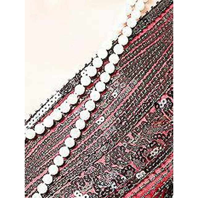 Women's Retro 1920s Sequin Dress Long Dress Maxi Dress Party Halloween Sequins Mesh Geometric V Neck Sleeveless Regular Fit Spring Fall 2023 Black Red XS S M L 12 Women's Retro 1920s Sequin Dress Long Dress Maxi Dress Party Halloween Sequins Mesh Geometric V Neck Sleeveless Regular Fit Spring Fall 2023 Black Red XS S M L - Image 10