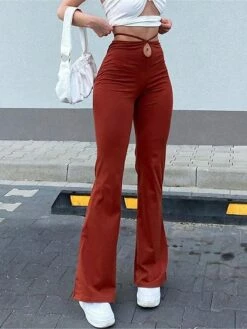 Women's Slim Tights Pants Trousers Full Length Hole Micro-elastic High Waist Fashion Streetwear Street Daily Red S M Summer Fall 14 Women's Slim Tights Pants Trousers Full Length Hole Micro-elastic High Waist Fashion Streetwear Street Daily Red S M Summer Fall -LIGHTINTHEBOX Shop okdzuo1691564892879
