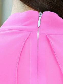 Women's Two Piece Dress Set Casual Dress Outdoor Daily Streetwear Modern Ruched Midi Dress V Neck 3/4 Length Sleeve Plain Regular Fit White Light Green Dark Pink Summer Spring S M L XL XXL -LIGHTINTHEBOX Shop osixfs1678430739730