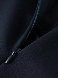 Women's Work Dress Sheath Dress Semi Formal Dress Fashion Office Daily Workfashion Mini Dress Patchwork Zipper V Neck 3/4 Length Sleeve Plain Regular Fit Navy Blue Fall Winter S M L XL XXL -LIGHTINTHEBOX Shop osoucn1695030994686