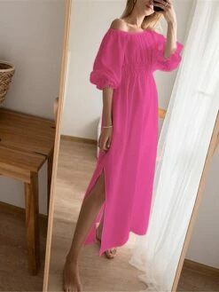 Women's Casual Dress Cotton Linen Dress White Dress Maxi Long Dress Linen / Cotton Blend Basic Classic Outdoor Daily Vacation Off Shoulder Backless Split Half Sleeve Summer Spring Fall 2023 Loose Fit 20 Women's Casual Dress Cotton Linen Dress White Dress Maxi Long Dress Linen / Cotton Blend Basic Classic Outdoor Daily Vacation Off Shoulder Backless Split Half Sleeve Summer Spring Fall 2023 Loose Fit -LIGHTINTHEBOX Shop owrmtn1689325816696