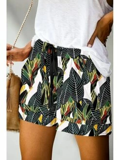 Women's Shorts Beach Shorts Black Yellow Red Casual Holiday Weekend Side Pockets Short Comfort Floral S M L XL 2XL -LIGHTINTHEBOX Shop ozigeu1682411337912