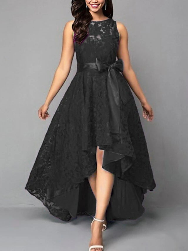 Women‘s Semi Formal Party Dress Wedding Guest Corset Dress Lace Dress Long Dress Maxi Dress Black Wine Blue Sleeveless Pure Color Lace Up Spring Summer Crew Neck 2023 S M L XL XXL 3XL 4XL 5XL 7 Women‘s Semi Formal Party Dress Wedding Guest Corset Dress Lace Dress Long Dress Maxi Dress Black Wine Blue Sleeveless Pure Color Lace Up Spring Summer Crew Neck 2023 S M L XL XXL 3XL 4XL 5XL - Image 5