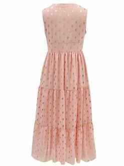 Women's Party Dress Lace Dress Swing Dress Long Dress Maxi Dress White Yellow Pink Sleeveless Polka Dot Lace Summer Spring V Neck Vacation Regular Fit 2023 S M L XL XXL -LIGHTINTHEBOX Shop pdvlqh1679637308779