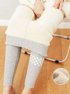 Women's Pants Trousers Anti Chafing Shorts Full Length Fashion Streetwear Street Daily Light Gray Dark-Gray One-Size Fall Winter -LIGHTINTHEBOX Shop pgpcyo1693553035314