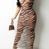 Women's Sheath Dress Long Dress Maxi Dress Black Army Green Sleeveless Striped Print Spring Summer Crew Neck Slim Mesh S M L XL XXL -LIGHTINTHEBOX Shop phxibi1628149149208