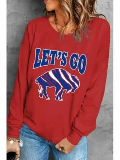 Women's Sweatshirt Pullover Active Sportswear White Red Blue Graphic Casual Sports Round Neck Long Sleeve Top Micro-elastic Fall & Winter -LIGHTINTHEBOX Shop pkopwq1695279597564