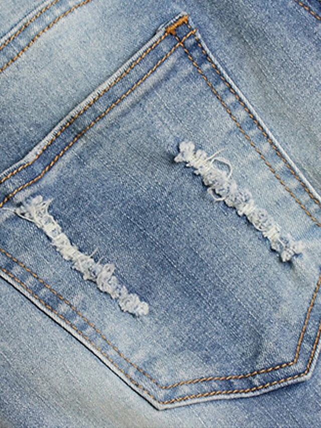 Women's Jeans Straight Full Length Fashion Streetwear Street Daily Robin's Egg Blue S M Fall Winter 15 Women's Jeans Straight Full Length Fashion Streetwear Street Daily Robin's Egg Blue S M Fall Winter - Image 13