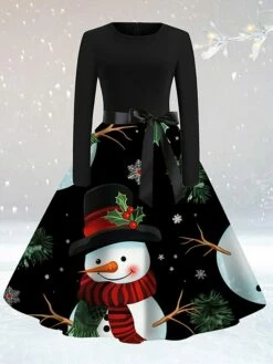 Women's Casual Dress Christmas Dress Sheath Dress Santa Claus Christmas Tree Lace Up Print Crew Neck Midi Dress Active Fashion Outdoor Christmas Long Sleeve Loose Fit Light Yellow Yellow Red Fall S M 10 Women's Casual Dress Christmas Dress Sheath Dress Santa Claus Christmas Tree Lace Up Print Crew Neck Midi Dress Active Fashion Outdoor Christmas Long Sleeve Loose Fit Light Yellow Yellow Red Fall S M -LIGHTINTHEBOX Shop plzpgg1694764288734