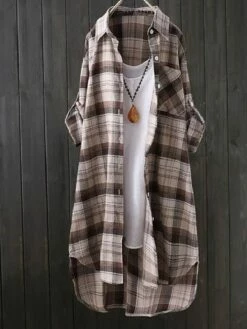 Women's Shirt Blouse Cotton Yellow Pink Khaki Plaid Button Print Long Sleeve Daily Going Out Weekend Streetwear Casual Shirt Collar Regular Fit Spring Fall Winter 15 Women's Shirt Blouse Cotton Yellow Pink Khaki Plaid Button Print Long Sleeve Daily Going Out Weekend Streetwear Casual Shirt Collar Regular Fit Spring Fall Winter -LIGHTINTHEBOX Shop pobbgq1664278955149