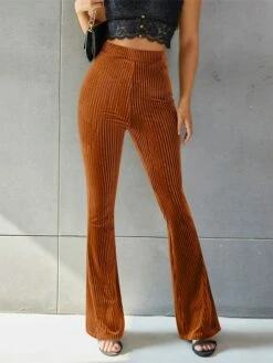 Women's Bell Bottom Pants Trousers Full Length Fashion Chic & Modern Outdoor Street Light Coffee Dark Brown S M Fall Winter 26 Women's Bell Bottom Pants Trousers Full Length Fashion Chic & Modern Outdoor Street Light Coffee Dark Brown S M Fall Winter -LIGHTINTHEBOX Shop poijbb1693811771670