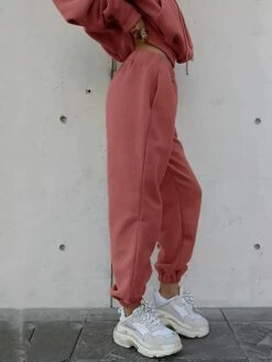 Women's Hoodies & Sweatshirts Tracksuit Pants Sets Black Red Khaki Plain Long Sleeve Outdoor Sports Outdoor Active Daily Hooded Regular Fit Fall & Winter -LIGHTINTHEBOX Shop pqsnbm1691064082045