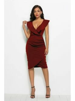 Women's Semi Formal Party Dress Midi Dress Light Blue Black White Sleeveless Pure Color Spring Summer Sexy 2023 S M L XL 2XL 3XL -LIGHTINTHEBOX Shop prijow1609918618447