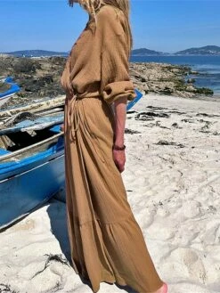 Women's Casual Dress Cotton Linen Dress Wrap Dress Maxi Long Dress Polyester Fashion Classic Outdoor Daily Holiday V Neck Ruffle Cut Out Long Sleeve Summer Spring Fall 2023 Loose Fit Brown Green Rose 18 Women's Casual Dress Cotton Linen Dress Wrap Dress Maxi Long Dress Polyester Fashion Classic Outdoor Daily Holiday V Neck Ruffle Cut Out Long Sleeve Summer Spring Fall 2023 Loose Fit Brown Green Rose -LIGHTINTHEBOX Shop prlaib1689649371027