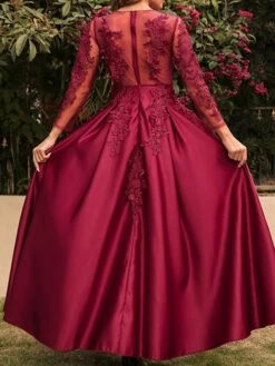 Women's Prom Dress Party Dress Lace Dress Long Dress Maxi Dress Red 3/4 Length Sleeve Pure Color Lace Spring Fall Winter Crew Neck Fashion Party Winter Dress Birthday 2023 S M L XL XXL 14 Women's Prom Dress Party Dress Lace Dress Long Dress Maxi Dress Red 3/4 Length Sleeve Pure Color Lace Spring Fall Winter Crew Neck Fashion Party Winter Dress Birthday 2023 S M L XL XXL -LIGHTINTHEBOX Shop prlupc1654751843128