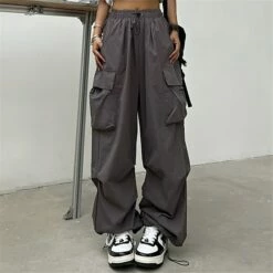 Women‘s Cargo Parachute pants Trousers Baggy Full Length Baggy Micro-elastic High Waist Fashion Casual Daily ArmyGreen Black S M Spring &Fall 13 Women‘s Cargo Parachute pants Trousers Baggy Full Length Baggy Micro-elastic High Waist Fashion Casual Daily ArmyGreen Black S M Spring &Fall -LIGHTINTHEBOX Shop psuuvt1659455883423