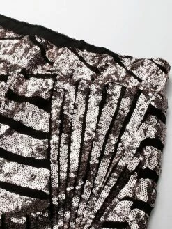 Women's Bootcut Bell Bottom Pants Trousers Full Length Sequins Micro-elastic High Waist Fashion Streetwear Party Street Silver Black Gold S M Summer Fall -LIGHTINTHEBOX Shop ptclpz1693295373462