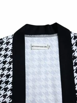 Women's Two Piece Dress Set Casual Dress Sheath Dress Daily Going Out Streetwear Modern Print Midi Dress Crew Neck Long Sleeve Houndstooth Regular Fit Black Fall Winter S M L XL XXL -LIGHTINTHEBOX Shop pwqmih1695194342771