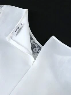 Women's Plus Size Curve Party Dress Lace Dress Bodycon Plain Midi Dress Long Sleeve Lace Bow Crew Neck Fashion Party White Fall Winter XL XXL 3XL 4XL -LIGHTINTHEBOX Shop pxkbeb1694165779125