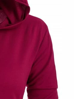 Women‘s Halloween Dress Casual Dress Hoodie Dress Midi Dress Gothic Basic Outdoor Vacation V Neck Pure Color Solid Color Regular Fit Black Red S M L XL XXL 14 Women‘s Halloween Dress Casual Dress Hoodie Dress Midi Dress Gothic Basic Outdoor Vacation V Neck Pure Color Solid Color Regular Fit Black Red S M L XL XXL -LIGHTINTHEBOX Shop qcoyjb1692244556681