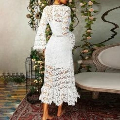 Women's Party Dress Lace Dress Homecoming Dress Long Dress Maxi Dress White Yellow Pink Long Sleeve Pure Color Lace Summer Spring Fall Deep V Fashion Winter Dress Birthday Wedding Guest 2022 S M L XL 15 Women's Party Dress Lace Dress Homecoming Dress Long Dress Maxi Dress White Yellow Pink Long Sleeve Pure Color Lace Summer Spring Fall Deep V Fashion Winter Dress Birthday Wedding Guest 2022 S M L XL -LIGHTINTHEBOX Shop qcsdow1625478192353