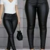 Women's Slim Pants Trousers Full Length Fashion Streetwear Party Outdoor Black Wine S M Fall Winter -LIGHTINTHEBOX Shop qczmye1696732056988