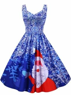 Women's Christmas Knee Length Dress Purple Black Red Navy Blue Light Blue Sleeveless Print Bow Print Fall Winter V Neck Casual Vintage2021 S M L XL XXL 37 Women's Christmas Knee Length Dress Purple Black Red Navy Blue Light Blue Sleeveless Print Bow Print Fall Winter V Neck Casual Vintage2021 S M L XL XXL -LIGHTINTHEBOX Shop qdlcbn1630043270504