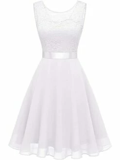 Women‘s Party Dress Lace Dress Knee Length Dress Pink Red Wine Dark Blue Red White Black Sleeveless Pure Color Lace Spring Summer Crew Neck Elegant 2022 XS S M L XL XXL XXXL -LIGHTINTHEBOX Shop qdomae1631946876894