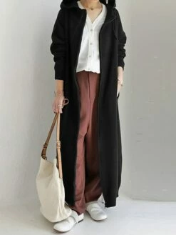 Women's Casual Dress Hoodie Dress Shift Dress Long Dress Maxi Dress Pocket Outdoor Street Daily Active Fashion Hooded Long Sleeve 2023 Loose Fit Black Brown Gray Color S M L XL XXL Size -LIGHTINTHEBOX Shop qftpbi1692776287047