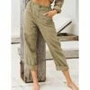Women's Classic Straight Pants Maillard Slacks Pure Color Calf-Length Pants Office / Career Daily Wear Inelastic Plain Faux Linen Low Rise ArmyGreen White Black Blue Pink S M L XL 2XL 2 Women's Classic Straight Pants Maillard Slacks Pure Color Calf-Length Pants Office / Career Daily Wear Inelastic Plain Faux Linen Low Rise ArmyGreen White Black Blue Pink S M L XL 2XL -LIGHTINTHEBOX Shop qhbevz1625043560681