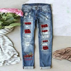 Women's Jeans Distressed Jeans Denim Light Blue Dark Blue Grey Fashion Christmas Xmas Street Casual Side Pockets Baggy Micro-elastic Full Length Comfort Graphic S M L XL XXL / Cut Out / Ripped 11 Women's Jeans Distressed Jeans Denim Light Blue Dark Blue Grey Fashion Christmas Xmas Street Casual Side Pockets Baggy Micro-elastic Full Length Comfort Graphic S M L XL XXL / Cut Out / Ripped -LIGHTINTHEBOX Shop qitpji1666250965691