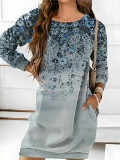 Women's Casual Dress Sweatshirt Dress Mini Dress Warm Fashion Outdoor Vacation Going Out Crew Neck Pocket Print Floral Loose Fit Black Royal Blue Blue S M L XL XXL 9 Women's Casual Dress Sweatshirt Dress Mini Dress Warm Fashion Outdoor Vacation Going Out Crew Neck Pocket Print Floral Loose Fit Black Royal Blue Blue S M L XL XXL -LIGHTINTHEBOX Shop qjbmpo1694661940454