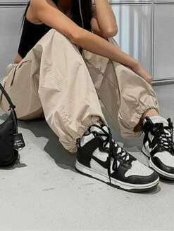 Women's Cargo Pants Pants Trousers Full Length Fashion Streetwear Street Daily Khaki Grey S M Fall Winter -LIGHTINTHEBOX Shop qkldpb1694149793404