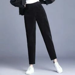 Women‘s Fleece Corduroy Pants Chinos Trousers Ankle-Length Side Pockets Micro-elastic Mid Waist Fashion Casual Weekend Black Brown S M 17 Women‘s Fleece Corduroy Pants Chinos Trousers Ankle-Length Side Pockets Micro-elastic Mid Waist Fashion Casual Weekend Black Brown S M -LIGHTINTHEBOX Shop qllznh1656415173754