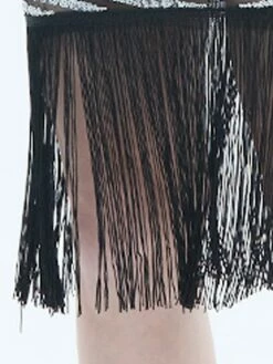 Women's Retro 1920s Fringe Dress Midi Dress Party Halloween Sequins Tassel Fringe Geometric V Neck Short Sleeve Regular Fit Spring Fall 2023 Silver Pink S M L XL -LIGHTINTHEBOX Shop qluikd1693212363808