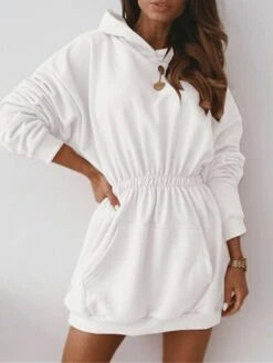 Women's Casual Dress Hoodie Dress Mini Dress Active Daily Outdoor Holiday Vacation Hoodie Pocket Solid Color Regular Fit Black White Pink S M L XL XXL 24 Women's Casual Dress Hoodie Dress Mini Dress Active Daily Outdoor Holiday Vacation Hoodie Pocket Solid Color Regular Fit Black White Pink S M L XL XXL -LIGHTINTHEBOX Shop qnhfsp1695027788842
