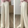 Women's Wide Leg Pants Trousers Full Length Fashion Streetwear Street Daily Grey Black One-Size Fall Winter -LIGHTINTHEBOX Shop qotpkk1694424046391