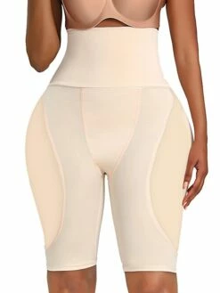 Women's Shapewear Casual / Sporty Shorts Short Pants Weekend Yoga Stretchy Solid Colored Tummy Control Butt Lift High Waist Skinny Black Beige S M L XL XXL