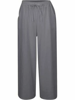 Women's Wide Leg Linen Pants Pants Trousers Full Length Linen / Cotton Blend Pocket Baggy Micro-elastic Mid Waist Fashion Streetwear Daily Daily Wear Claret Navy S M Summer Spring 35 Women's Wide Leg Linen Pants Pants Trousers Full Length Linen / Cotton Blend Pocket Baggy Micro-elastic Mid Waist Fashion Streetwear Daily Daily Wear Claret Navy S M Summer Spring -LIGHTINTHEBOX Shop qtondy1688454073604