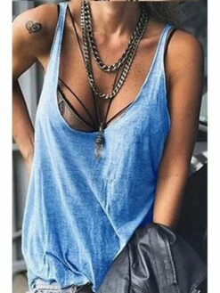 Women's Shirt Tank Top White Blue Plain Sleeveless Holiday Weekend Casual U Neck Regular S 24 Women's Shirt Tank Top White Blue Plain Sleeveless Holiday Weekend Casual U Neck Regular S -LIGHTINTHEBOX Shop qvkajr1644211168240