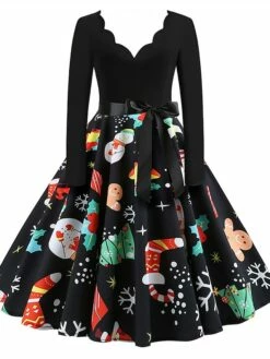 Women's Christmas Retro 1950s Vintage Dress Midi Dress Party Ruched Bow Fruit V Neck Long Sleeve Regular Fit Fall Winter 2023 Deep Green Black S M L XL 29 Women's Christmas Retro 1950s Vintage Dress Midi Dress Party Ruched Bow Fruit V Neck Long Sleeve Regular Fit Fall Winter 2023 Deep Green Black S M L XL -LIGHTINTHEBOX Shop qyaulc1695363821357